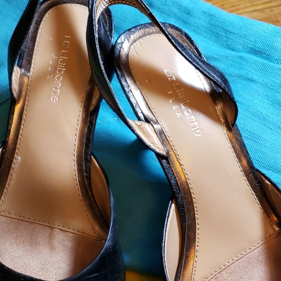 Liz Clairborne Flex Arpel black size 7.5 M slingba - Picture 6 of 8